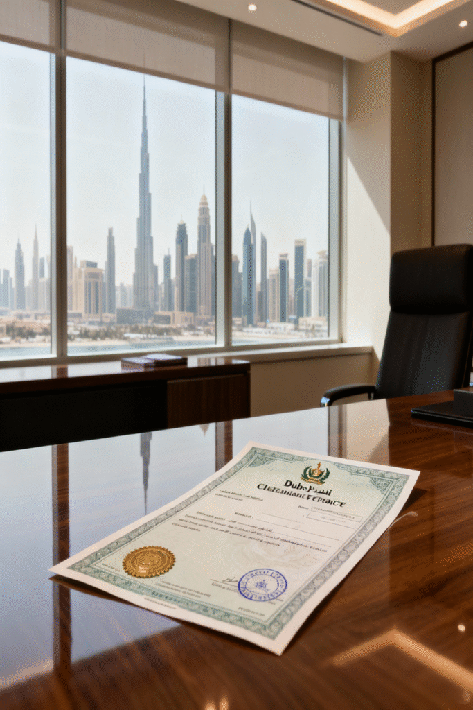Police clearance certificate services in Dubai for secure processing.